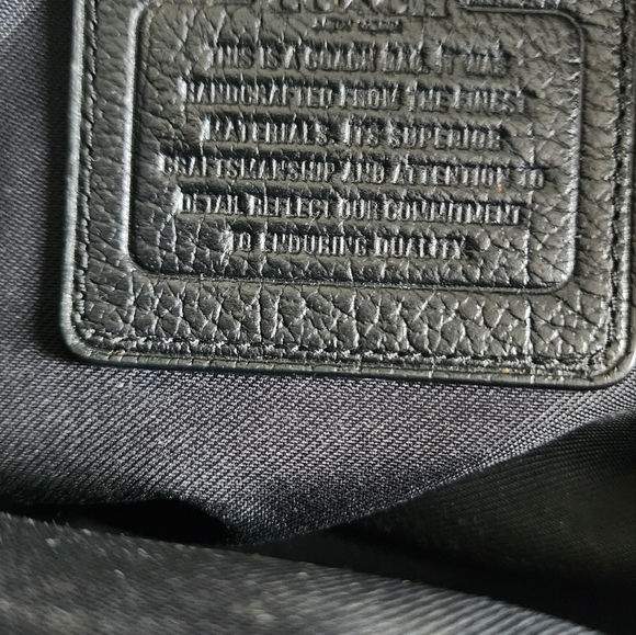 Coach MERCER 30 Black Leather Women's Bag 11 X 8 X 6 Approx - Picture 7 of 9